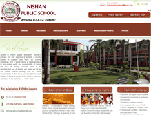 Tablet Screenshot of nishanpublicschool.org